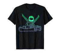 Go Kart Racer Collage Karting Driver Motorsport Track Racer T-Shirt