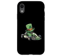 Go Kart Racing Karting Irish St Patrick Day Pattys Day Coque pour iPhone XR
