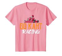 Go Kart Racing, Karting Racer électrique Tout-Terrain T-Shirt, Enfant, Rose, 4 Ans