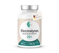 Go-Keto Électrolytes| 180 capsules | 24 électrolytes et vitamines parfaitement adaptés pour un apport sûr pendant le sport, le fitness ou un régime céto | végane, sugar free