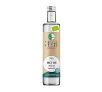 Go-Keto MCT Oil C8 BIO, 500ml - Huile MCT C8 de première qualité à base d'huile de coco BIO, parfaite pour un régime céto, idéal pour le Bulletproof Coffee ou le Keto Shake, huile TCM, Low Carb