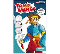 Pochoir Trace Manga pour apprendre a tracer aisement des personnages Manga ''''Chevalier''''