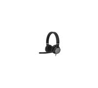 Go - Micro-casque - sur-oreille - filaire - Suppresseur de bruit actif - USB-C - noir tonnerre - Certifié pour Skype for Business, Certifié pour