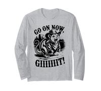 Go On Now Giiiit Lémurien Cowboy Humoriste Western Manche Longue