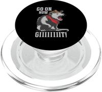 Go on Now Git Vintage Cowboy Opossum Western Inscription Humoristique PopSockets PopGrip pour MagSafe