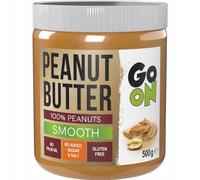 Go On Peanut Butter - Sans sucre ajouté, sel, huile de palme - 100% Noix - Haute teneur en protéines - 1 paquet x 500g (Smooth)