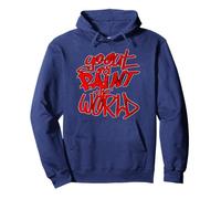 Go Out and Paint The World Graffiti tag Style Rouge Sweat à Capuche