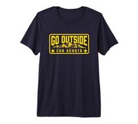 Go Outside! Cub Scouts Mountains Scouting Hiking T-Shirt Haut de Gamme