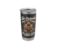 Go Outside Worst Case Scénario The Bear Was Hungry Hiking Gobelet isotherme en acier inoxydable double paroi