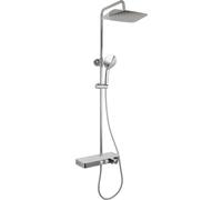 GO par Van Marcke ensemble de douche pluie thermostatique avec 3 positions chrome FS-C10139