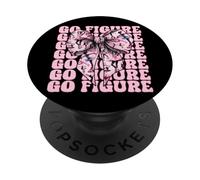 Go Patineuse Artistique Patineuse sur Glace Coquette Fille PopSockets PopGrip Adhésif