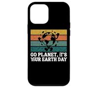 Go Planet It's Your Earth Day Globe rétro Amusant Coucher de Soleil Coque pour iPhone 12 Mini
