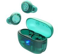 Go Pop ANC Écouteurs Bluetooth avec Réduction de Bruit, 24+ h d¿autonomie, Résistants à la Transpiration (IP55) avec Microphone, Appels Clairs et Multipoint, Vert Néon Transparent
