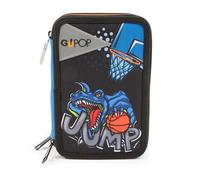 GO POP Trousse scolaire à 3 fermetures éclair avec accessoires Slam Dunk