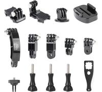 Go Pro Quick Release Clips, Extension Arm, Tripod Mount, 1/4 Adapter and Screw for Action Cameras (14 in 1)