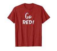 Go Red! Team Spirit Jeu école Compétition Color Sports T-Shirt