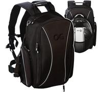 GO Sac a Dos Moto Étanche Compact 20L pour 2 Casques 2 Modes de Port | Design léger avec compartiment ordinateur, sangle casque, poche antivol et détails réfléchissants pour moto et vélo.