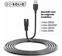 GO SOLID! Câble de charge USB compatible avec Intex 28620NP/28620/28626/ZR100 aspirateur de piscine