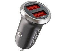 GO SOLID! Chargeur de voiture 40 W, 2 chargeurs rapides USB-A