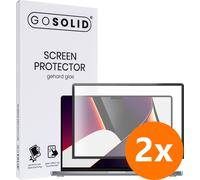 GO SOLID ! protection d'écran pour MacBook Pro 16.2-inch verre trempé - Duopack