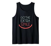 Go The Extra Smile Helping Positive Attitude Word Play Color Débardeur