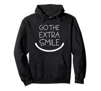 Go The Extra Smile Helping Positive Attitude Word Play Sweat à Capuche