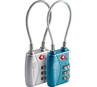 Go Travel Combi 360 Lot de 2 câbles à combinaison TSA Lock 375-0000360 Taille Unique Métal