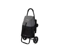 GO TWO Compact Poussette de marché Chariot de courses Pliable PLAYMARKET Noir Gris Texturé