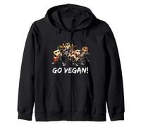 GO Vegan Tofu Rockband Vegan est Le véritable Amour et Le Respect Sweat à Capuche