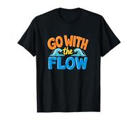 Go with The Flow Ocean Wave Summer Beach Inspiration T-Shirt
