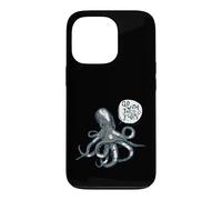 Go with The Flow Octopus Illustration rétro dessinée à la Main Coque pour iPhone 13 Pro