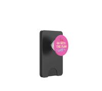 Go with The Flow Pink Flamingo Summer Vibes Beach Vacation PopSockets PopWallet pour MagSafe