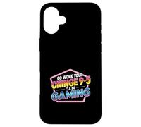 Go Work Your Cringe 9-5 I'll Be Gaming - Coque pour iPhone 16 Plus