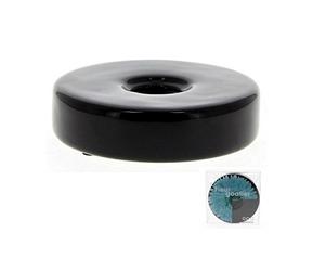 Goa Clem - Céramique Noire Pour Fleur De Goatier - Taille : H. 3 X D. 12 Cm