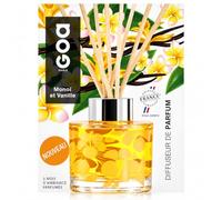 GOA Diffuseur de parfum Goatier Intemporel Monoï et Vanille 200 ml | Parfum d'ambiance Monoï Vanille, flacon en verre 200 ml, collection Intemporels, rechargeable, senteur exotique