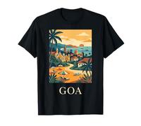 Goa India Graphique de Voyage sur la Plage Tropicale T-Shirt