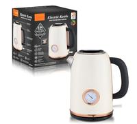 GOABXYEN Bouilloire de Cuisine 2L - Chauffage Rapide, Double Couche, Protection Contre Les brûlures à Sec, chaudière à Eau électrique (Blanc) XXZ