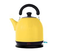 GOABXYEN Bouilloire électrique, 1500W | Protection Contre l'ébullition à Sec et arrêt Automatique | Bouilloire à ébullition Rapide de 5 L pour l'eau Chaude, Le thé ou Le café | Base PivotanteJaune,5L