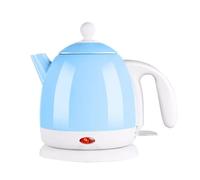 GOABXYEN Bouilloire électrique en Acier Inoxydable, Base séparée d'une capacité de 800 ML, arrêt Automatique et ébullition, Bleu Sec, 0,8 L XXZ