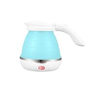 GOABXYEN Bouilloire Électrique Portable Bouilloire Électrique Pliante Voyage Électrique Mini Bouillotte Portable Bouilloire 0.6L/Bleu XXZ