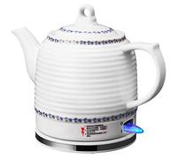 GOABXYEN Bouilloire électrique Portable, pichet à Eau électrique en céramique, théière 1,2 l, Bouilloire sans Fil, séchage et arrêt Automatique, 1000W Rapide/a XXZ