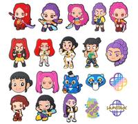 GOACRS Breloques pour sabots de chaussures de dessin animé - Accessoires de décoration amovibles en PVC - Pour enfants, adolescents et adultes, 20 Stück Kleine Schuhanstecker, Polychlorure de vinyle