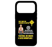 Goal Zero | Restez en sécurité | La sécurité d'abord | Cadeau de Jour de sécurité Coque pour iPhone 17 Pro Max