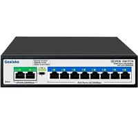 Goalake Switch Poe+ 10 Ports, Switch Ethernet Géré dans Le Cloud, 8 Ports Poe à 120 W, 2 Gigabit Uplink, 802.3af/at, App Facile à Gérer, Détection Cloud, Vlan, Redémarrage Cloud, 250 M