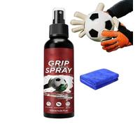 Goalkeeper Grip Spray - fast drying anti slip hold solution 120ml, sports towel kit included | reliable palm adhesion sweat reduction stability improvement for football basketball yoga climbing traini