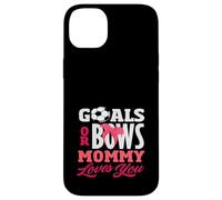 Goals Or Bows Mommy Loves You Sexe Reveal Party Soccer Coque pour iPhone 14 Plus