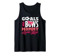Goals Or Bows Mommy Loves You Sexe Reveal Party Soccer Débardeur