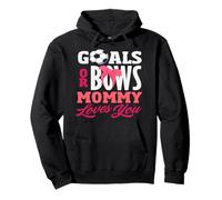 Goals Or Bows Mommy Loves You Sexe Reveal Party Soccer Sweat à Capuche