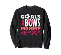 Goals Or Bows Mommy Loves You Sexe Reveal Party Soccer Sweatshirt