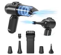 GOAMGE Souffleur Air Comprimé, mini souffleur sans fil 80000 TR/min, Kit de Nettoyage PC 4-en-1 Rechargeable avec Spray d'Air Comprimé et Batterie de 6000mAh pour PC, Clavier, Canapé et Voiture